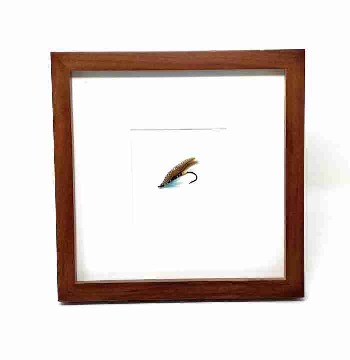 Framed Fully Dressed Salmon Fly - Blue Charm