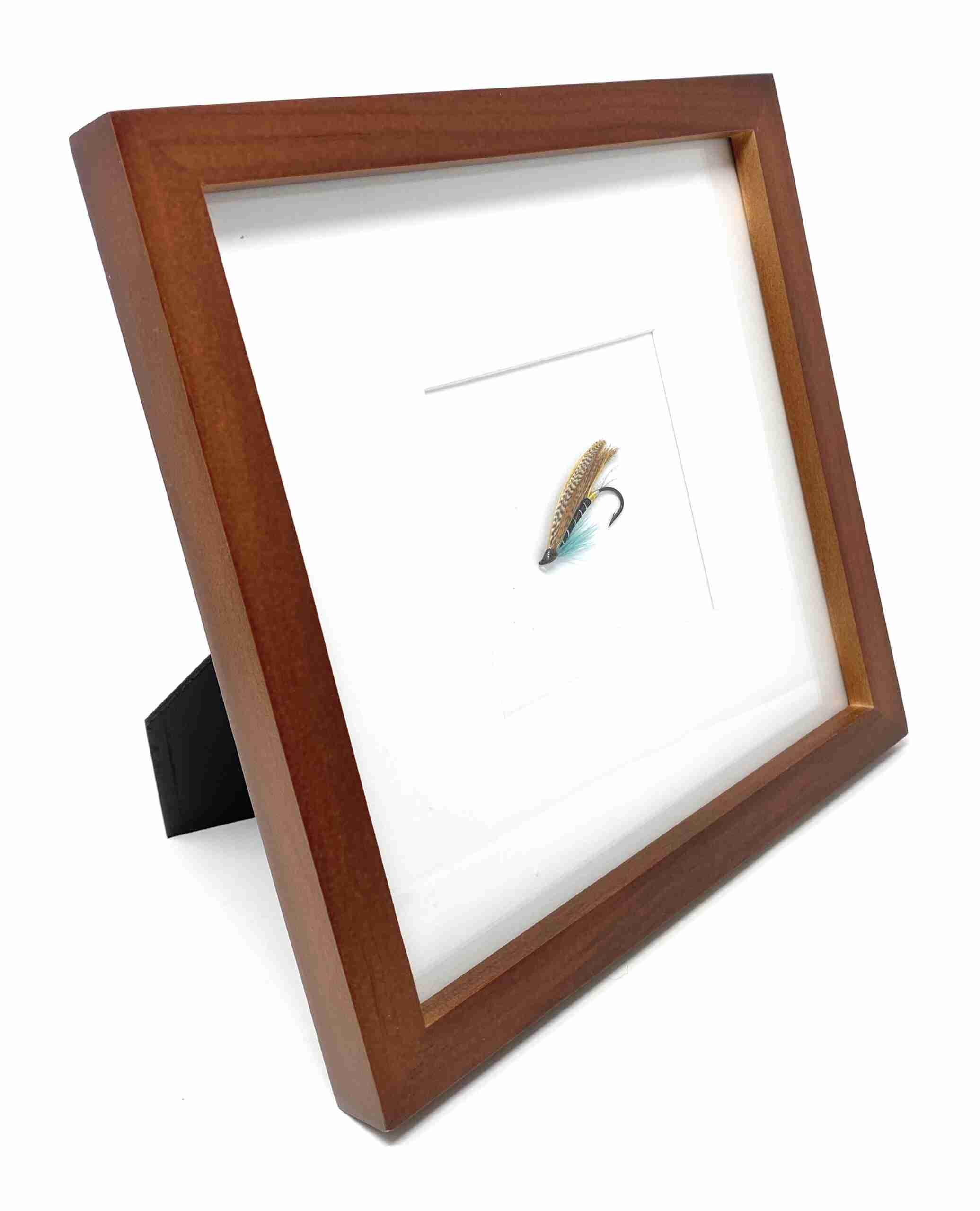 Framed Fully Dressed Salmon Fly - Blue Charm1